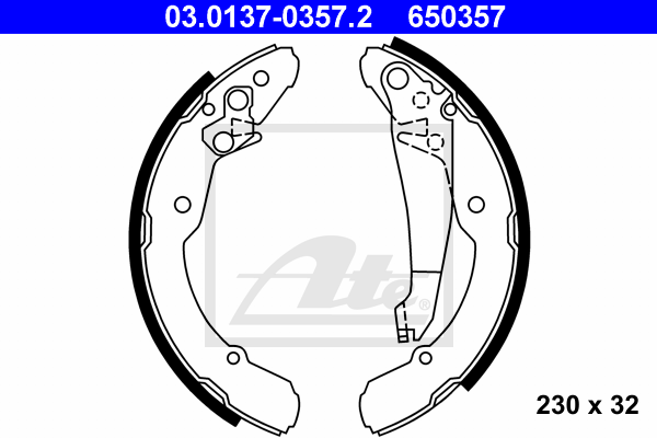 Set saboti frana 03.0137-0357.2 ATE