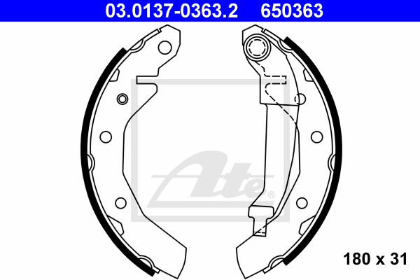 Set saboti frana 03.0137-0363.2 ATE