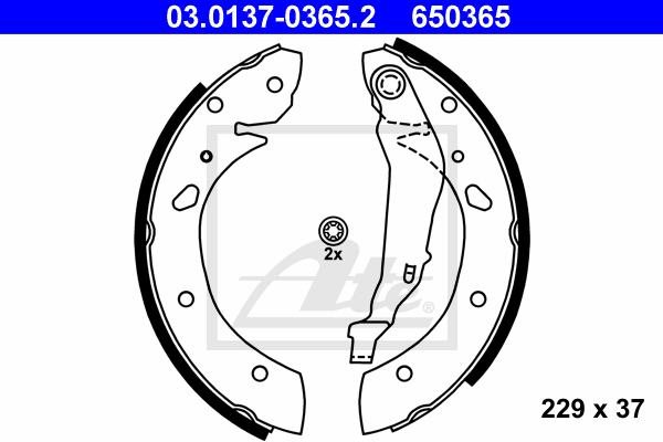 Set saboti frana 03.0137-0365.2 ATE