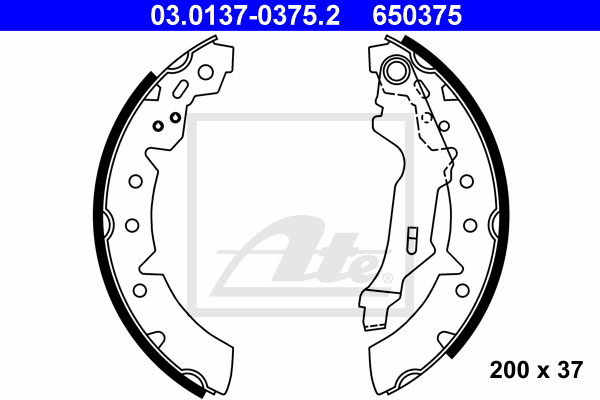 Set saboti frana 03.0137-0375.2 ATE