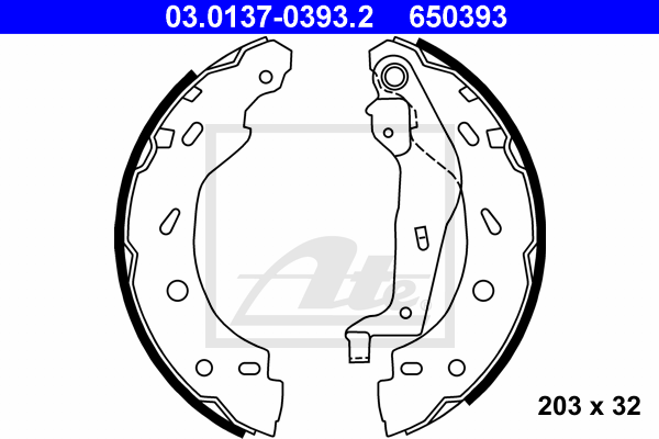 Set saboti frana 03.0137-0393.2 ATE