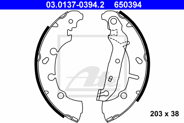 Set saboti frana 03.0137-0394.2 ATE