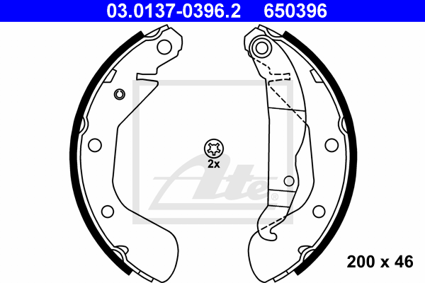 Set saboti frana 03.0137-0396.2 ATE