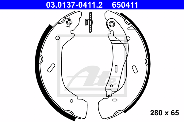 Set saboti frana 03.0137-0411.2 ATE