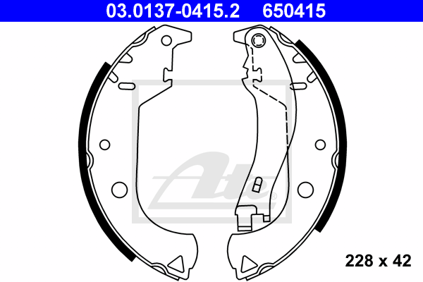 Set saboti frana 03.0137-0415.2 ATE