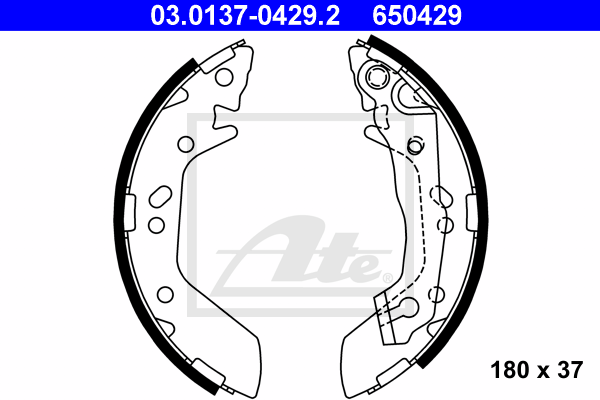 Set saboti frana 03.0137-0429.2 ATE