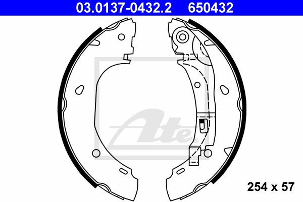 Set saboti frana 03.0137-0432.2 ATE