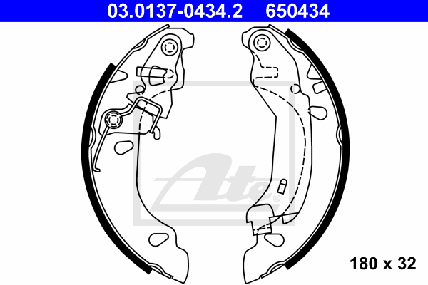 Set saboti frana 03.0137-0434.2 ATE