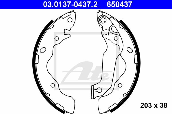 Set saboti frana 03.0137-0437.2 ATE