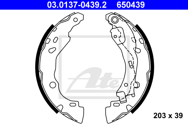 Set saboti frana 03.0137-0439.2 ATE