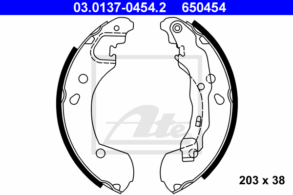 Set saboti frana 03.0137-0454.2 ATE