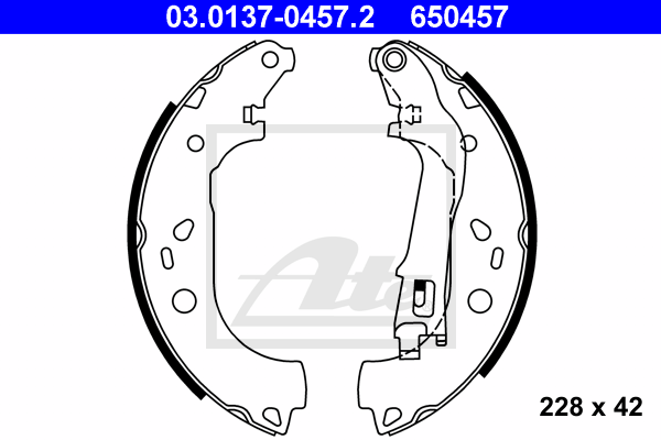 Set saboti frana 03.0137-0457.2 ATE