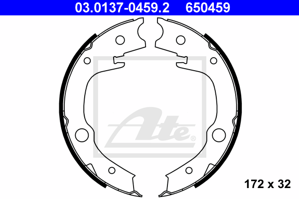 Set saboti frana, frana de mana 03.0137-0459.2 ATE