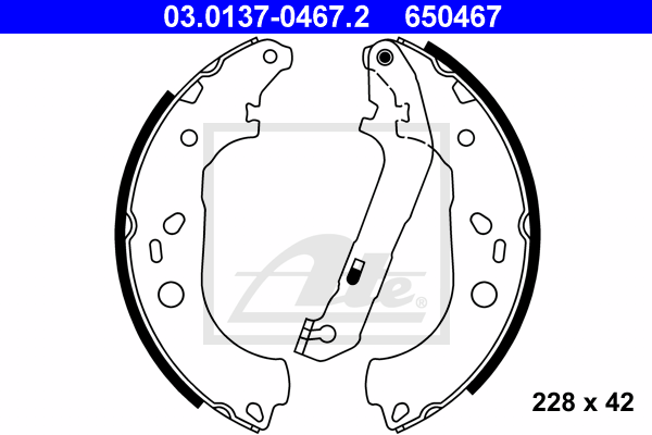 Set saboti frana 03.0137-0467.2 ATE