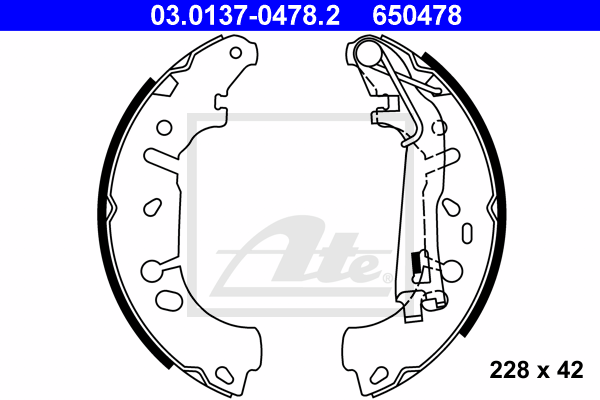 Set saboti frana 03.0137-0478.2 ATE