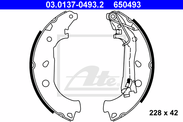 Set saboti frana 03.0137-0493.2 ATE