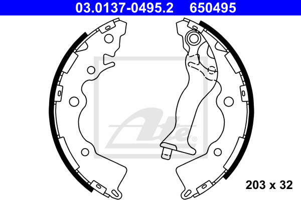 Set saboti frana 03.0137-0495.2 ATE