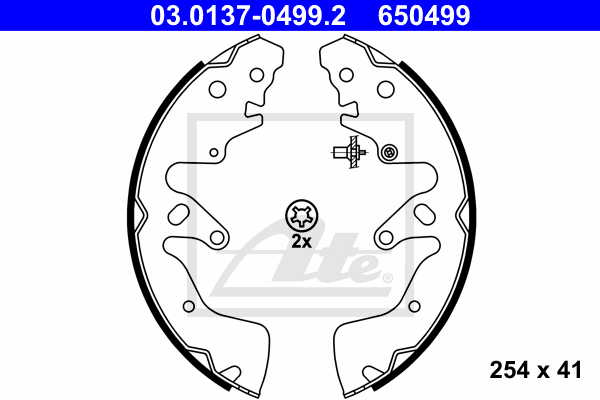 Set saboti frana 03.0137-0499.2 ATE