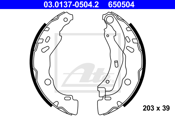 Set saboti frana 03.0137-0504.2 ATE