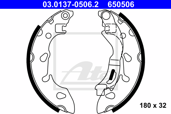 Set saboti frana 03.0137-0506.2 ATE