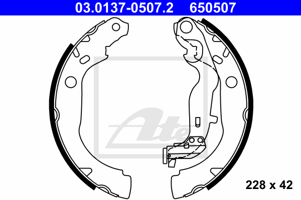 Set saboti frana 03.0137-0507.2 ATE