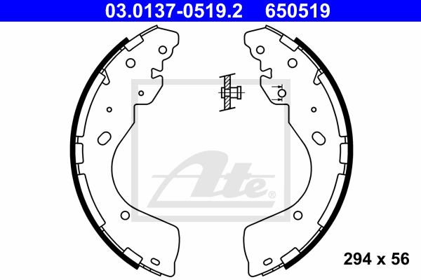 Set saboti frana 03.0137-0519.2 ATE