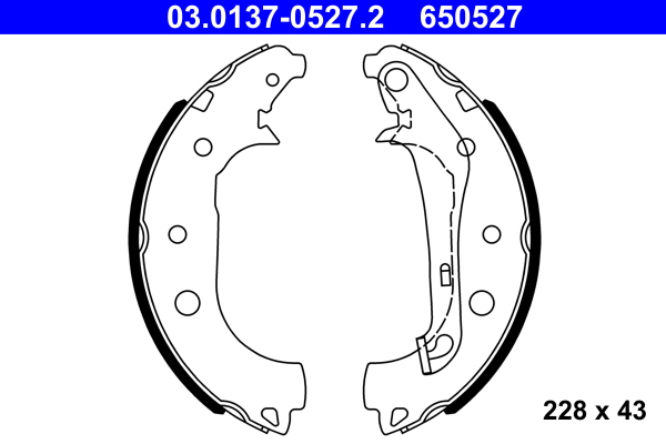 Set saboti frana 03.0137-0527.2 ATE