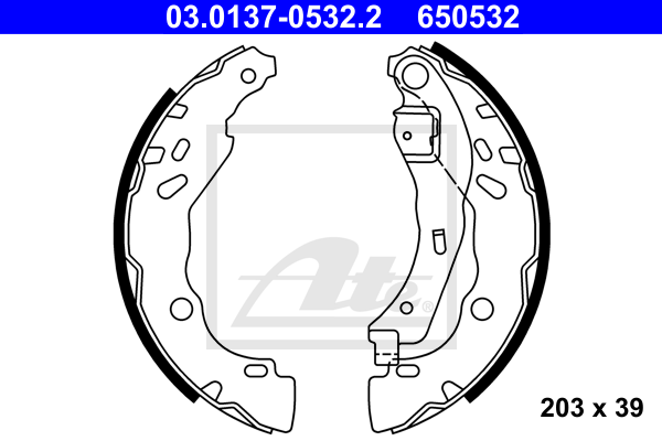 Set saboti frana 03.0137-0532.2 ATE