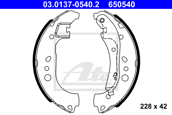 Set saboti frana 03.0137-0540.2 ATE