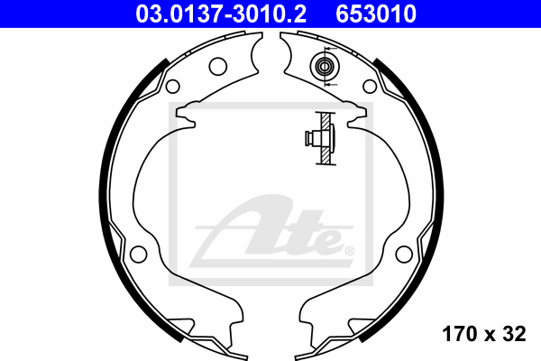 Set saboti frana, frana de mana 03.0137-3010.2 ATE