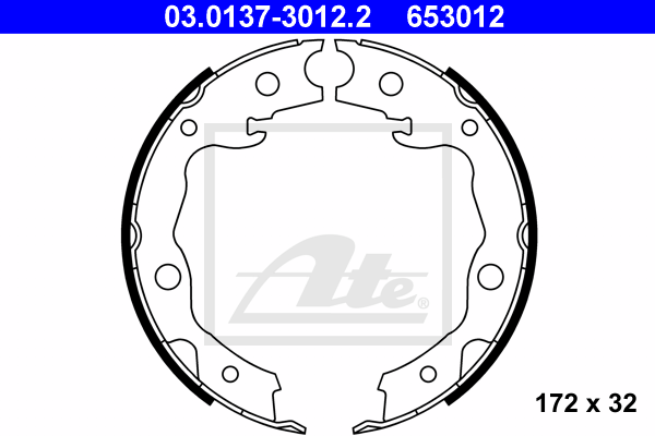 Set saboti frana, frana de mana 03.0137-3012.2 ATE