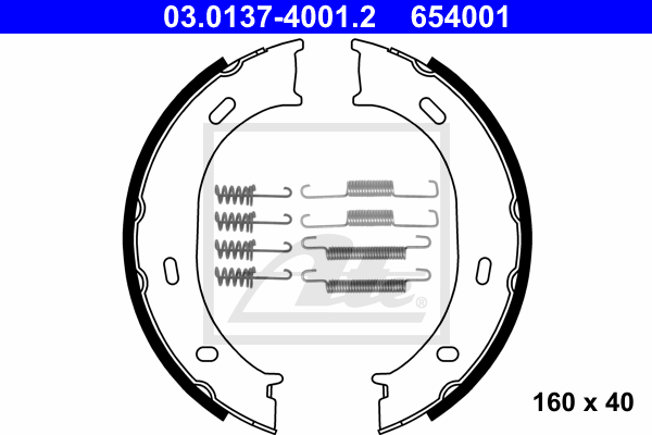 Set saboti frana, frana de mana 03.0137-4001.2 ATE