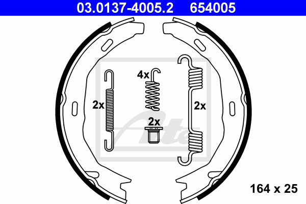 Set saboti frana, frana de mana 03.0137-4005.2 ATE