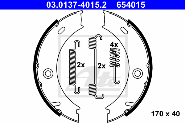 Set saboti frana, frana de mana 03.0137-4015.2 ATE