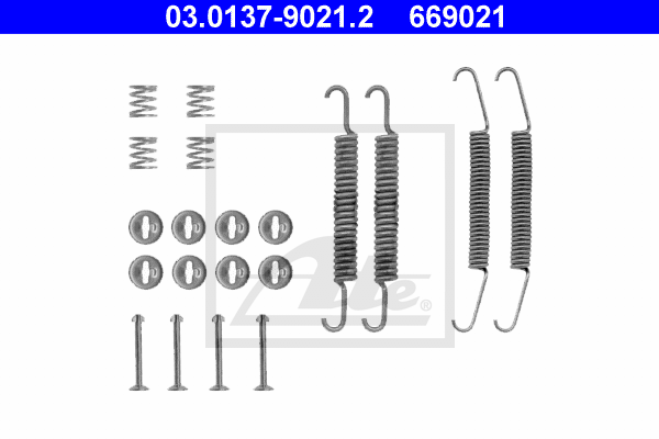 Set accesorii, sabot de frana 03.0137-9021.2 ATE