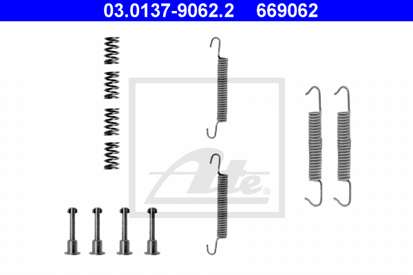 Set accesorii, saboti frana parcare 03.0137-9062.2 ATE