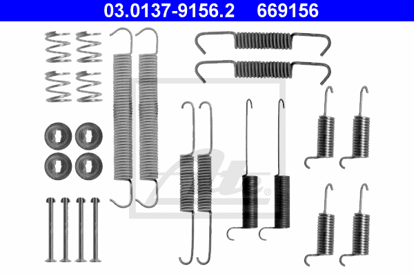 Set accesorii, sabot de frana 03.0137-9156.2 ATE