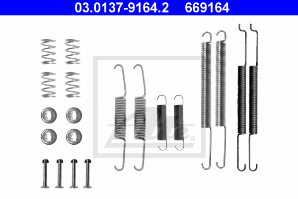 Set accesorii, sabot de frana 03.0137-9164.2 ATE