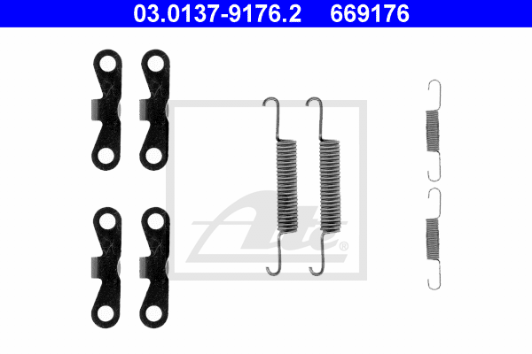 Set accesorii, saboti frana parcare 03.0137-9176.2 ATE