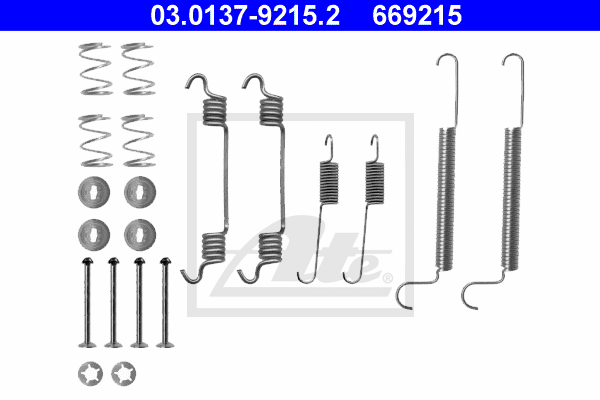 Set accesorii, sabot de frana 03.0137-9215.2 ATE