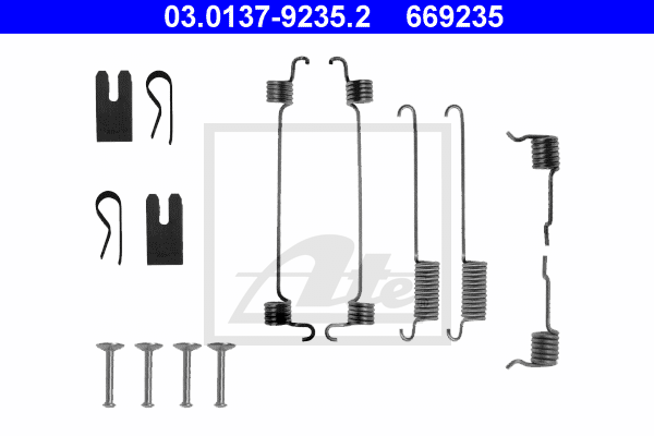 Set accesorii, sabot de frana 03.0137-9235.2 ATE