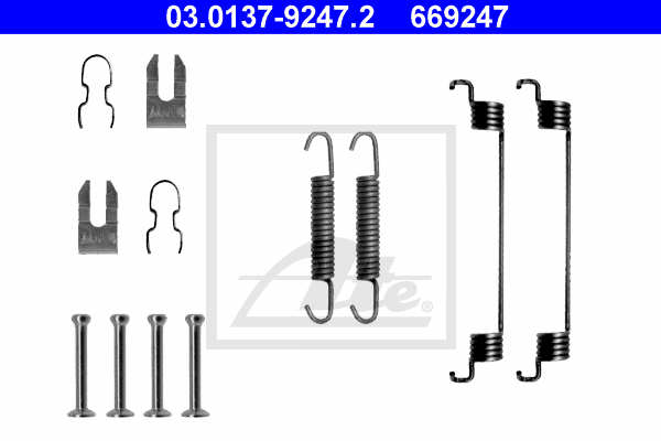 Set accesorii, sabot de frana 03.0137-9247.2 ATE