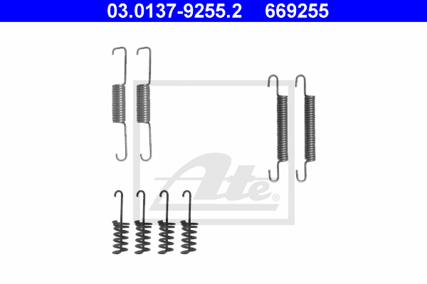 Set accesorii, saboti frana parcare 03.0137-9255.2 ATE