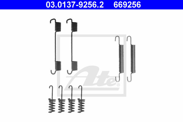 Set accesorii, saboti frana parcare 03.0137-9256.2 ATE