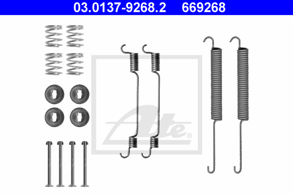 Set accesorii, sabot de frana 03.0137-9268.2 ATE