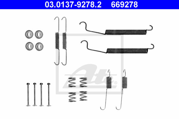 Set accesorii, sabot de frana 03.0137-9278.2 ATE