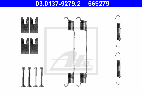 Set accesorii, sabot de frana 03.0137-9279.2 ATE