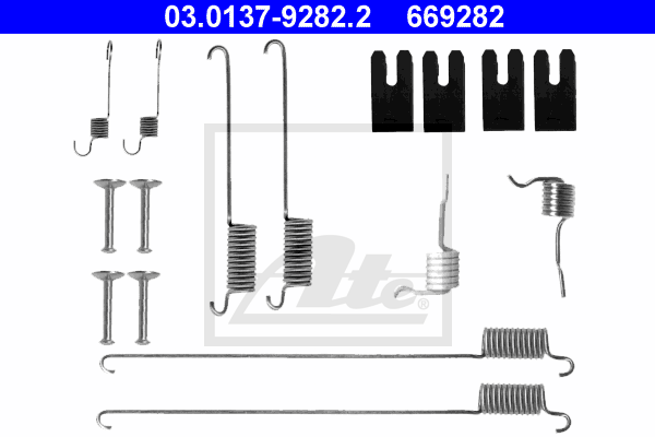 Set accesorii, sabot de frana 03.0137-9282.2 ATE