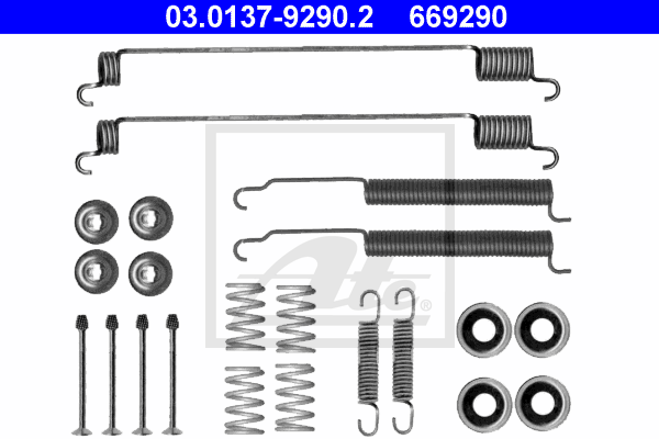 Set accesorii, sabot de frana 03.0137-9290.2 ATE