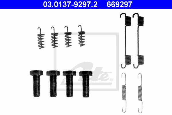 Set accesorii, saboti frana parcare 03.0137-9297.2 ATE